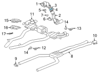 OEM BMW X6 V-Band Clamp Diagram - 18-32-7-856-836