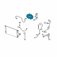 OEM 2008 Chevrolet Uplander Compressor Assembly Diagram - 19257978