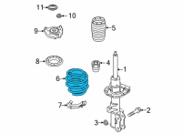 OEM Hyundai Santa Cruz SPRING-FR Diagram - 54630-K5000