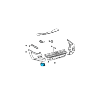 OEM 2007 Toyota 4Runner Reflector Diagram - 81580-60111