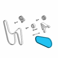 OEM Chevrolet Camaro AC Belt Diagram - 12657723