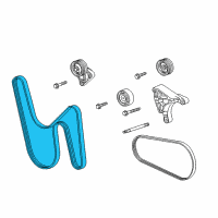 OEM Chevrolet Camaro Serpentine Belt Diagram - 12654814