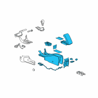 OEM Chevrolet Malibu Console Asm-Front Floor *Dark Titanium Diagram - 20879613