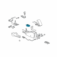 OEM Chevrolet Front Cup Holder Diagram - 25965478