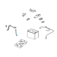 OEM 2009 Lexus GS350 Bolt, Battery Clamp, No.2 Diagram - 74451-30120