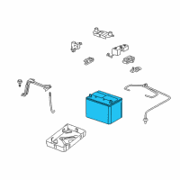 OEM 2008 Lexus GS450h Battery, No.2 Diagram - 28800-31340