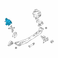 OEM 2000 Nissan Sentra Engine Mounting Insulator, Front Diagram - 11210-4Z010