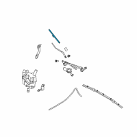 OEM Infiniti Wiper Blade Assist Refill Diagram - 28895-JK66A