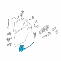 OEM 2015 BMW X5 Rear Door-Latch Right Diagram - 51-20-7-419-842