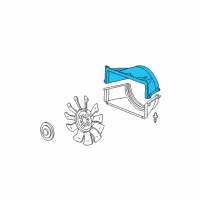 OEM 2006 GMC Sierra 3500 Upper Shroud Diagram - 15808231