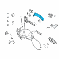 OEM 2018 Nissan Titan XD Outside Door Handle Diagram - 80640-EZ00A