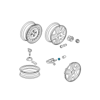 OEM 2012 Acura TSX Washer, TPMS Valve Diagram - 42755-STK-A01