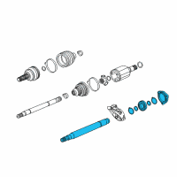 OEM 2018 Buick Cascada Intermed Shaft Diagram - 39112614