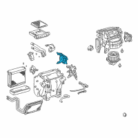 OEM Lexus GX470 Damper Servo Sub-Assembly (For Mode) Diagram - 87106-35120