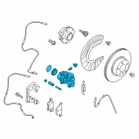 OEM 2015 BMW X3 Passenger Right Caliper Front Diagram - 34-10-6-790-922