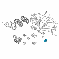 OEM 2015 Hyundai Veloster SWTICH Assembly-Button Start Diagram - 95450-2V000-PD5