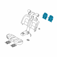 OEM 2018 Kia Cadenza Seat Heater Pad Diagram - 89390F6100