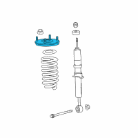 OEM Toyota Land Cruiser Strut Mount Diagram - 48609-60070