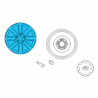 OEM 2003 Infiniti M45 Aluminum Wheel Diagram - 40300-CR925