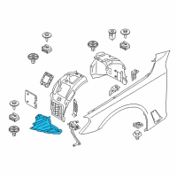 OEM 2019 BMW M5 Cover, Bottom Left Diagram - 51-75-8-065-821