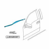 OEM Ford F-150 Belt Molding Diagram - 6L3Z-1821452-A