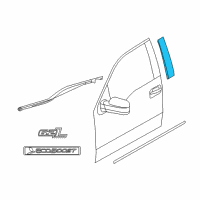 OEM Ford Upper Molding Diagram - 6L3Z-1520554-AA