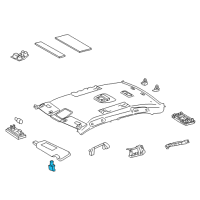 OEM 2018 Toyota Corolla Sunvisor Holder Diagram - 74348-33040-A7