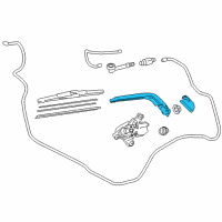 OEM 2015 Scion iQ Rear Arm Diagram - 85241-74020