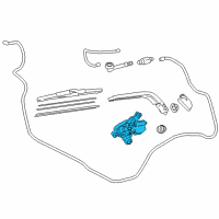 OEM 2014 Scion iQ Rear Motor Diagram - 85130-74020