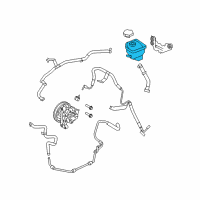 OEM 2010 Ford Fusion Power Steering Pump Reservoir Diagram - 7H6Z-3E764-A