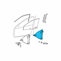 OEM 1999 Hyundai Sonata Front Passenger Side Door Window Regulator Diagram - 82402-38001