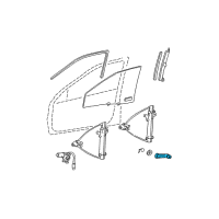 OEM 1999 Hyundai Sonata Handle Assembly-Door Window Regulator Diagram - 82630-22001-TI