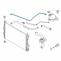 OEM Ford Overflow Hose Diagram - CK4Z-8B081-C