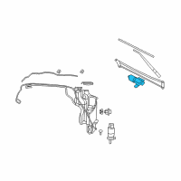 OEM 2010 Dodge Ram 2500 Motor-Windshield WIPER Diagram - 68050422AD