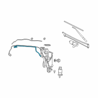 OEM 2012 Ram 1500 Hose-Windshield Washer Diagram - 68028981AA