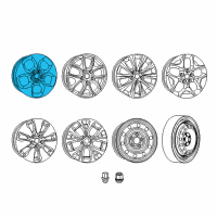 OEM 2017 Chrysler Pacifica Wheel Rim Diagram - 5RJ40XZAAA