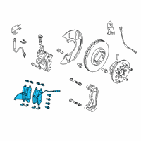 OEM 2020 Ford Transit-350 Front Pads Diagram - CK4Z-2001-B