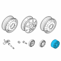 OEM Ford F-250 Super Duty Wheel Cap Diagram - FC3Z-1130-D