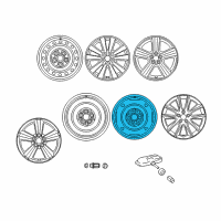 OEM 2009 Toyota Corolla Wheel, Spare Diagram - 42611-02480