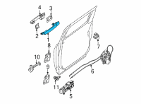 OEM 2022 Nissan Frontier HANDLE ASSY - REAR DOOR OUTSIDE, RH Diagram - 826B0-9BU3A