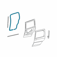 OEM Oldsmobile Weatherstrip On Body Diagram - 10449199