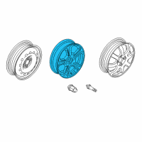 OEM 2017 Ford Fiesta Wheel, Alloy Diagram - C1BZ-1007-P