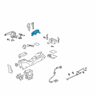 OEM 2014 Honda Insight Escutcheon Set, Console (Straight Metaric) Diagram - 54715-TM8-A71ZC