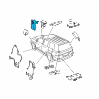 OEM 2011 Toyota Land Cruiser Control Module Diagram - 89990-60341