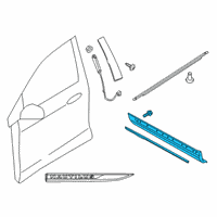 OEM Lincoln Nautilus Lower Molding Diagram - FA1Z-5820879-CA