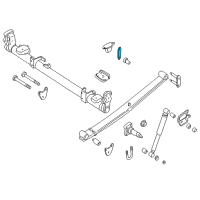 OEM 2000 Nissan Quest Shackle-Rear Spring Diagram - 55222-1B700