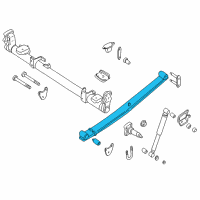 OEM Nissan Quest Spring Assy-Leaf, Rear Diagram - 55020-7B000