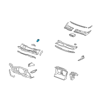 OEM Saturn Vue Cowl Panel Plug Diagram - 96622744