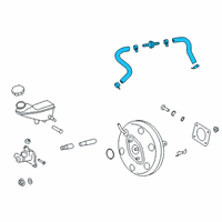 OEM 2020 Hyundai Veloster Hose Assembly-Brake Booster Vacuum Diagram - 59130-F2400