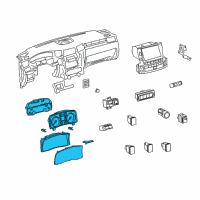 OEM 2010 Lexus LX570 Meter Assy, Combination Diagram - 83800-60L63